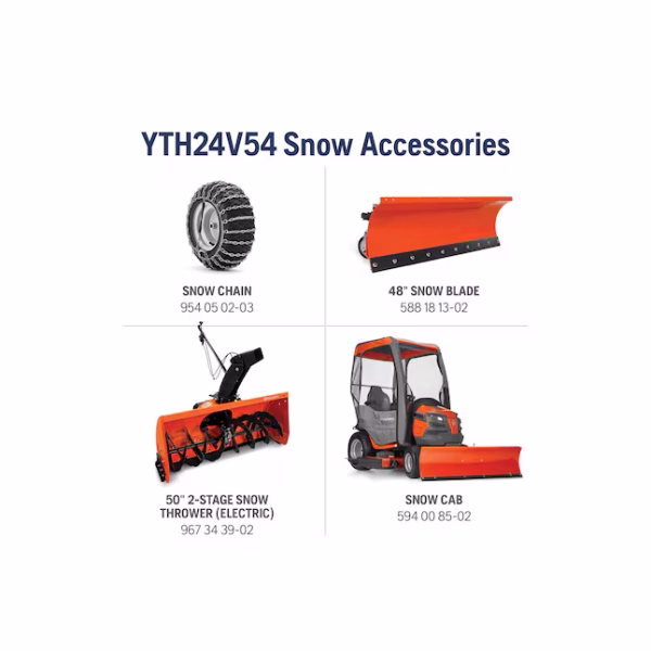 Husqvarna YTH24V54 54-in 24 -HP V-twin Gas Riding lawn mower - Image 5
