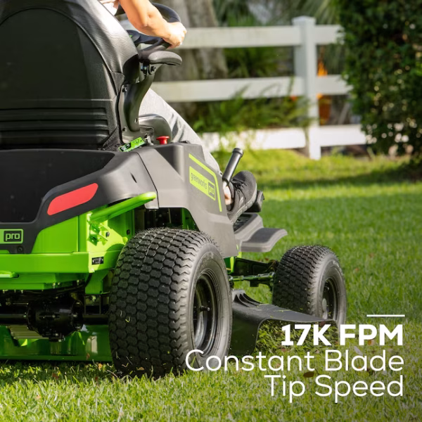 Greenworks Pro Crossover Tractor 42-in 80-volt Lithium ion Electric Riding lawn mower with ( 6 ) 5 Ah Batteries ( Charger Included ) - Image 5