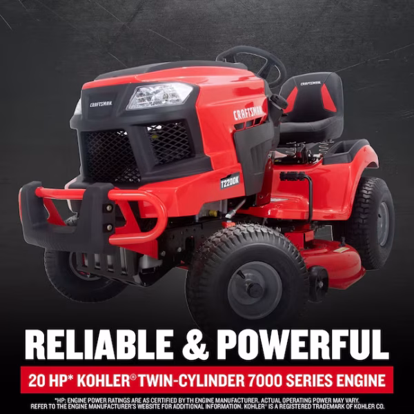 CRAFTSMAN T2200K Turn Tight 42-Inches 20 -HP V-twin Gas Riding lawn mower - Image 3