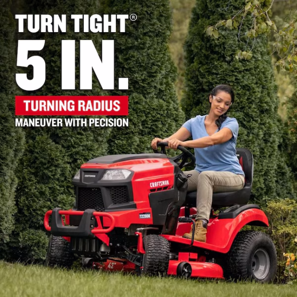 CRAFTSMAN T2200K Turn Tight 42-Inches 20 -HP V-twin Gas Riding lawn mower - Image 4