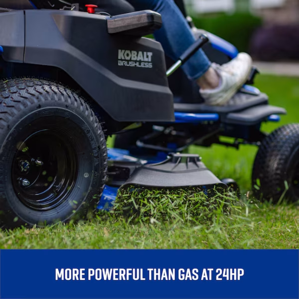 Kobalt Crossover 42-in 80-volt Lithium ion Electric Riding lawn mower with ( 6 ) 5 Ah Batteries ( Charger Included ) - Image 3