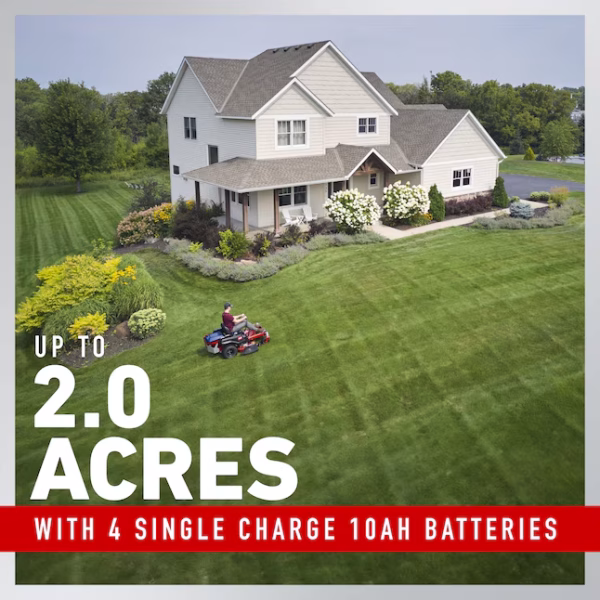 Toro eTimeCutter 42-in 60-volt Lithium ion Electric Zero-turn riding lawn mower with ( 4 ) 10 Ah Batteries ( Charger Included ) - Image 4