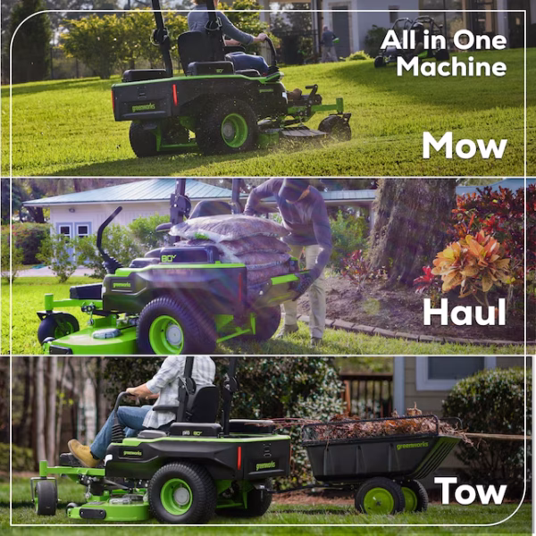 Greenworks Maximus 60-in 40 -HP Brushless motor Battery Zero-turn Riding Lawn Mower (CARB) - Image 4