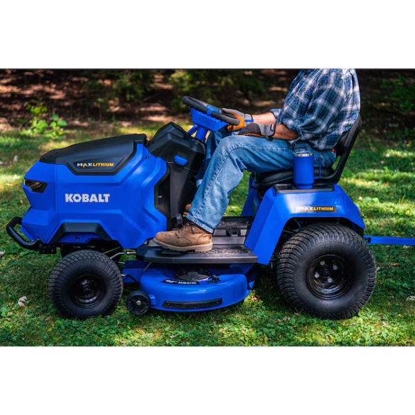 Kobalt MAX-Lithium Tractor 42-Inches 52-volt Lithium ion Electric Riding lawn mower with ( 40 Ah Batteries ( Charger Included ) - Image 3