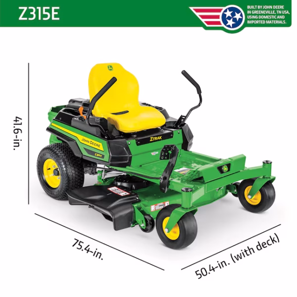 John Deere Z315E ZTrak 42-in 20 -HP V-twin Gas Zero-turn Riding Lawn Mower - Image 6