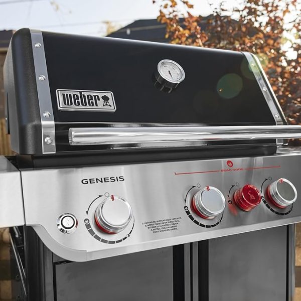 Genesis E-325 3-Burner Natural Gas Grill in Black - Image 3